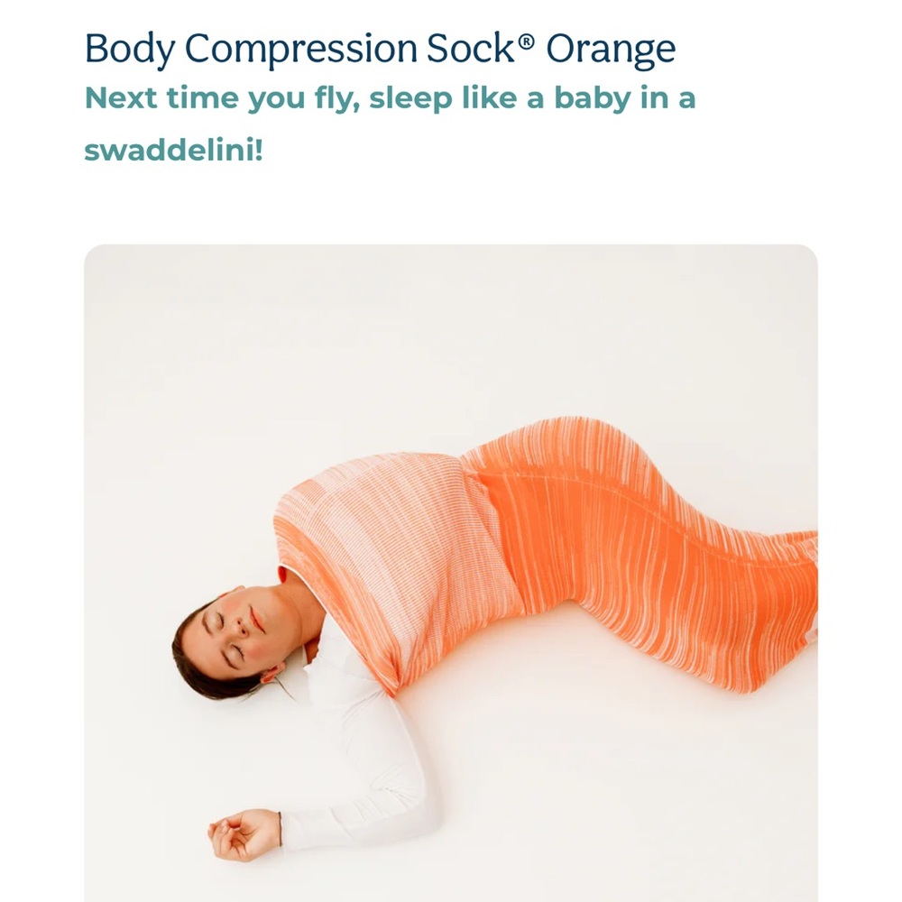 Vibrant Orange Compression Socks Full Leg Coverage